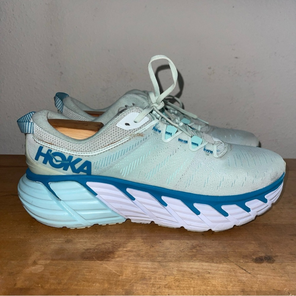 Hoka One One Gaviota 3 1113521-MMBT Women’s Running Ombre Blue Sneakers Sz 12B